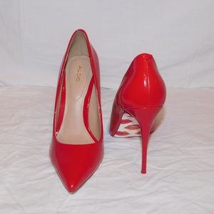 ALDO Sexy Red Party Date High Heel Louboutin Inspo